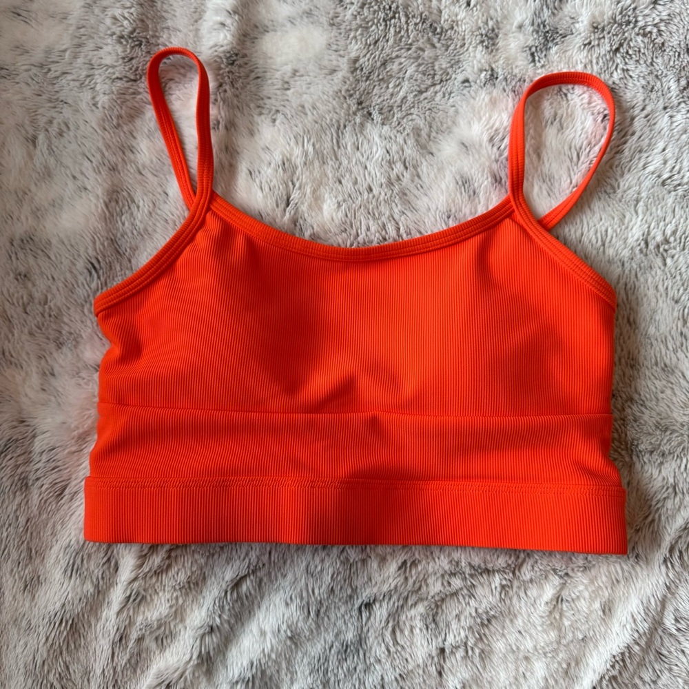 WILO The Label | WILO sports bra | ribbed strappy bra (tangerine)